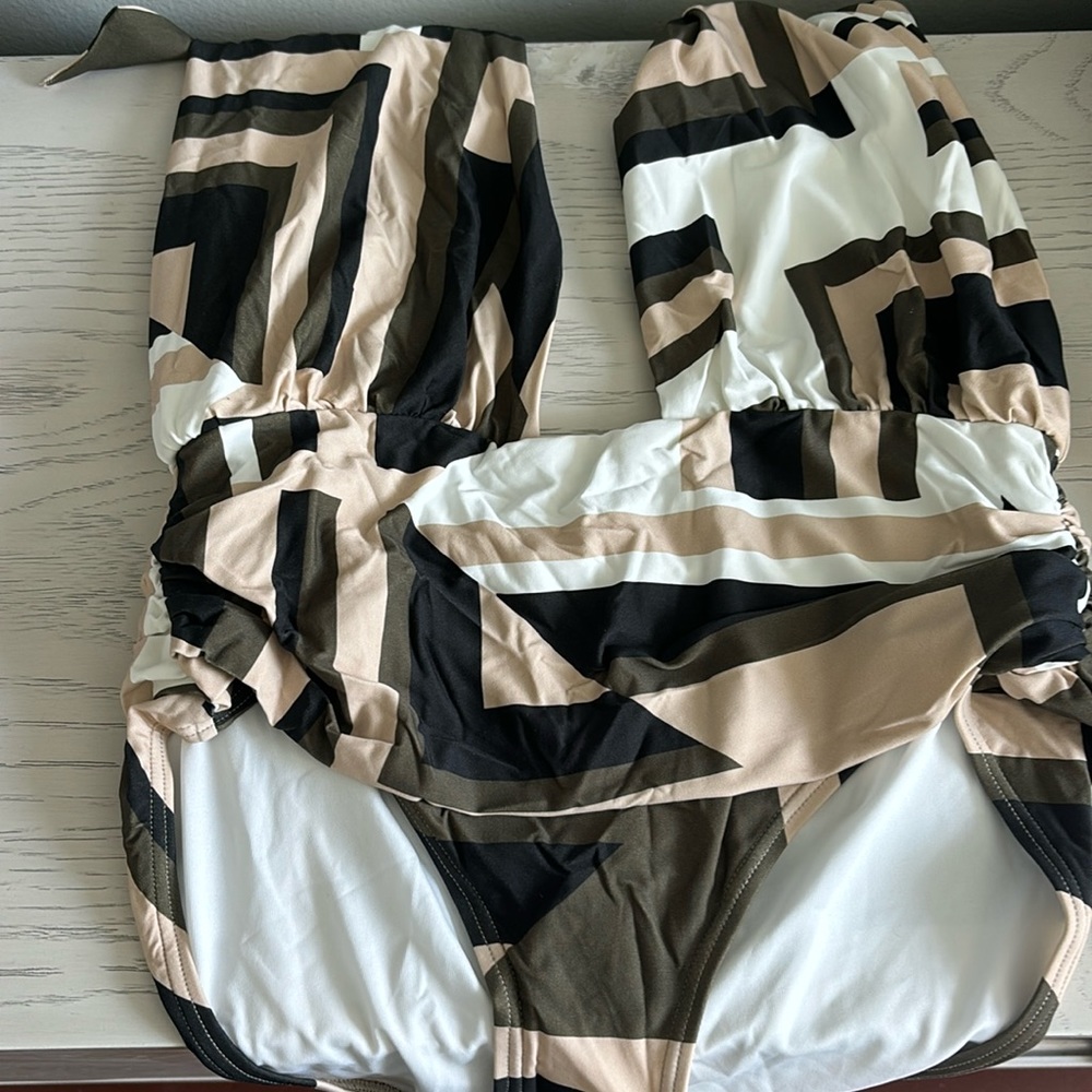Brand new, never worn multicolor one piece bathing suit by BR factory